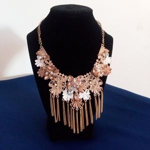 Gold & Floral Necklace